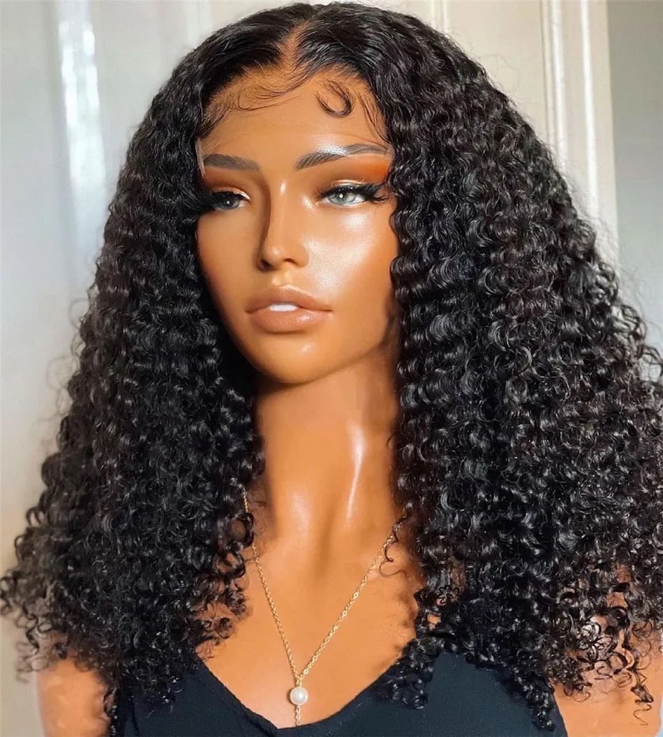 Brazilian Jerry Curls Double Drawn Fullfrontal Glueless