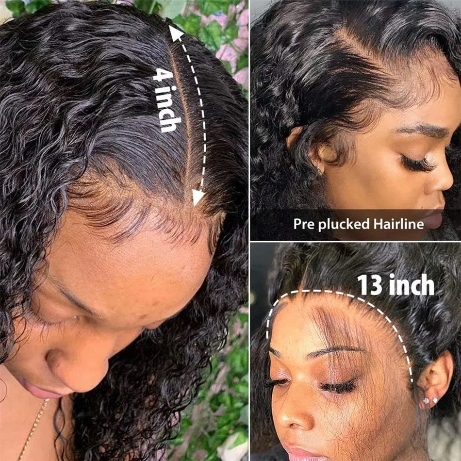 Brazilian Jerry Curls Double Drawn Fullfrontal Glueless