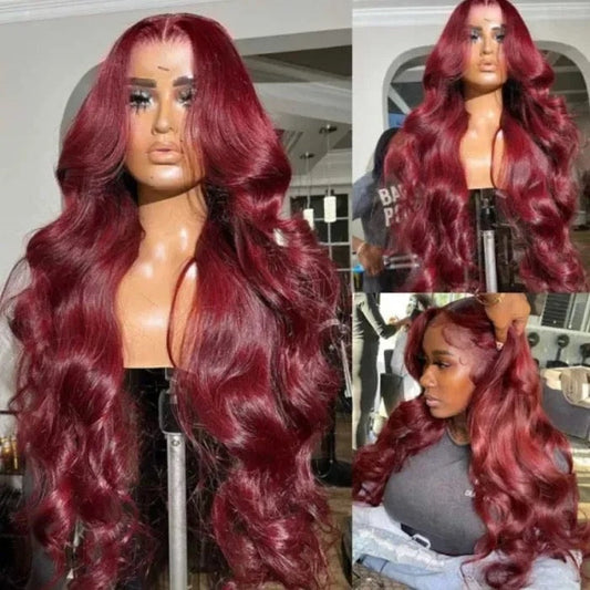 Peruvian Body Wave 99J Fullfrontal Glueless Double Drawn